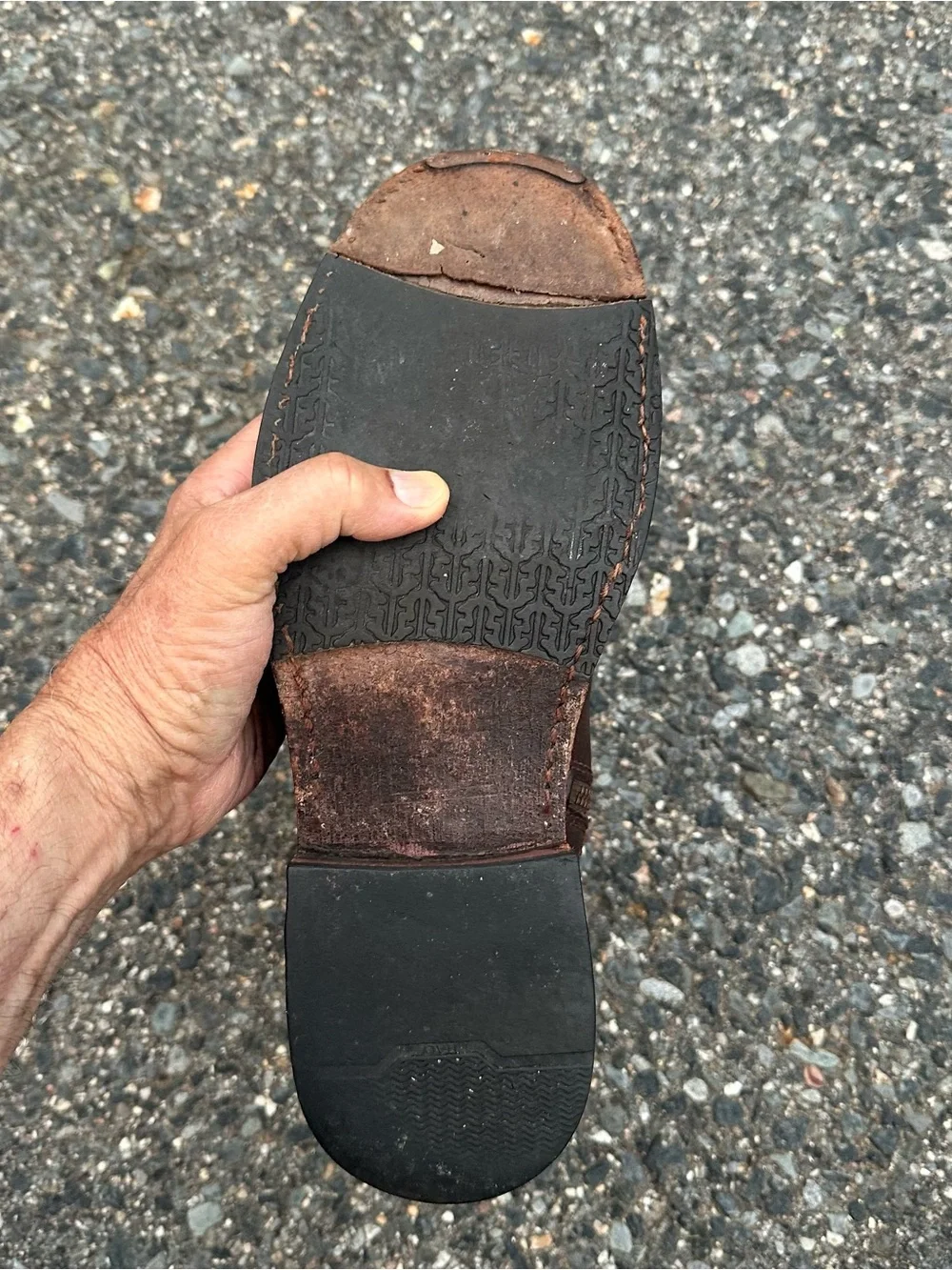 Frye Inside Zipper Brown Boots Used Fair